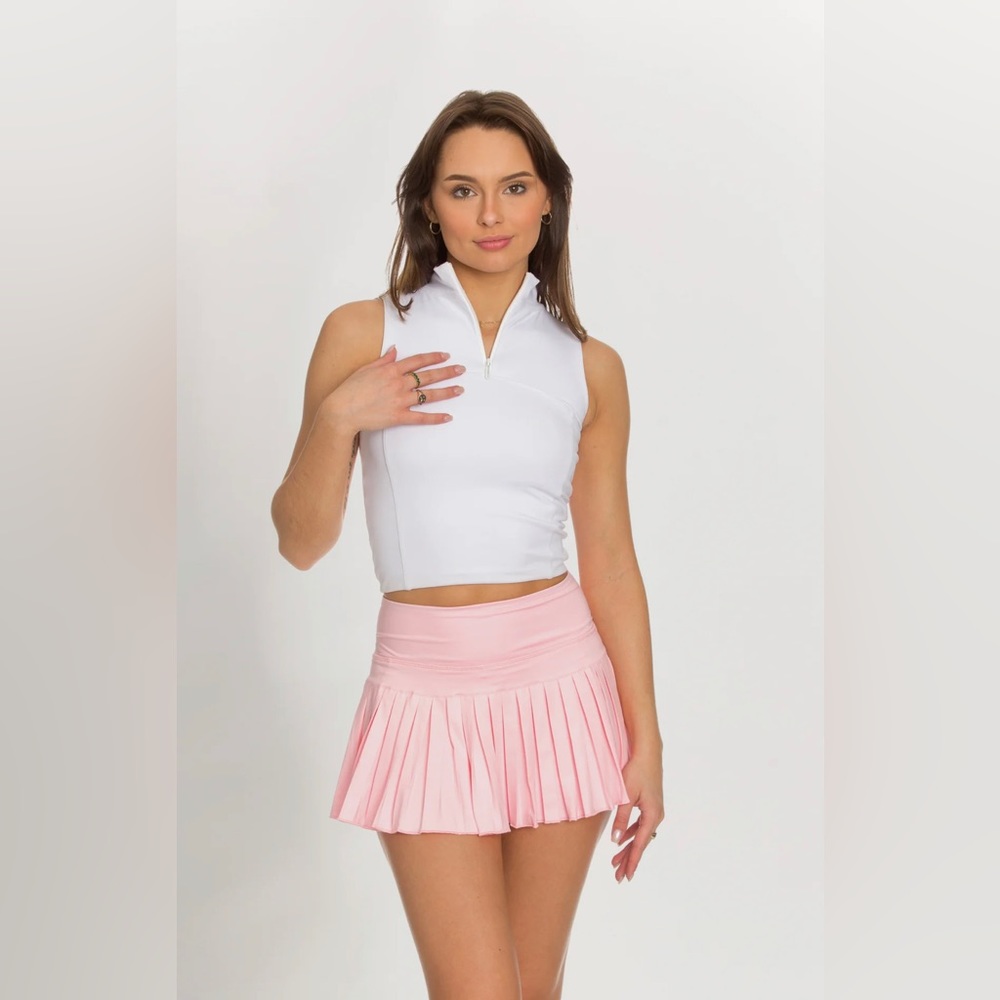 Gold Hinge Baby Pink Skirt
